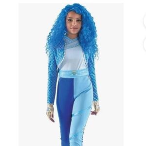 DISNEY Descendants 4 The Rise Of Red CHLOE COSTUME w/WIG sz Child Sz L (12-14)